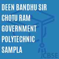 Deen Bandhu Sir Chotu Ram Government Polytechnic Sampla College Logo