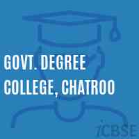 Govt. Degree College, Chatroo Logo