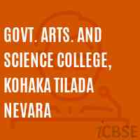 Govt. Arts. and Science College, Kohaka Tilada Nevara Logo