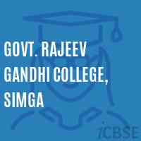 Govt. Rajeev Gandhi College, Simga Logo
