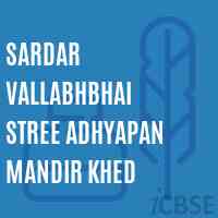 Sardar Vallabhbhai Stree Adhyapan Mandir Khed College Logo