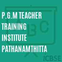 P.G.M Teacher Training Institute Pathanamthitta Logo