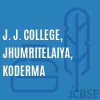 J. J. College, Jhumritelaiya, Koderma Logo