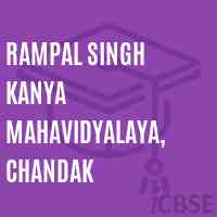Rampal Singh Kanya Mahavidyalaya, Chandak College Logo