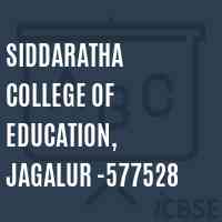 Siddaratha College of Education, Jagalur -577528 Logo
