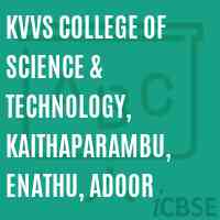 KVVS College of Science & Technology, Kaithaparambu, Enathu, Adoor Logo