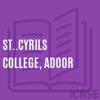 St..Cyrils College, Adoor Logo