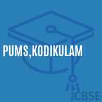 Pums,Kodikulam Middle School Logo