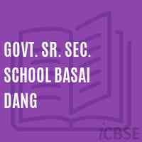 Govt. Sr. Sec. School Basai Dang Logo