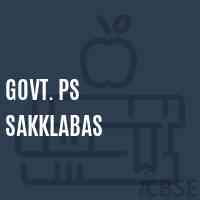 Govt. Ps Sakklabas Primary School Logo