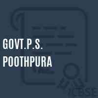 Govt.P.S. Poothpura Primary School Logo