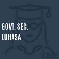 Govt. Sec. Luhasa Secondary School Logo