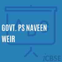 Govt. Ps Naveen Weir Primary School Logo