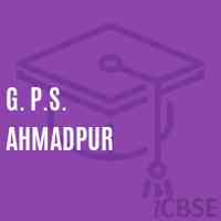G. P.S. Ahmadpur Primary School Logo