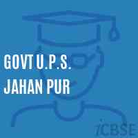 Govt U.P.S. Jahan Pur Middle School Logo