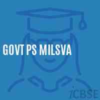 Govt Ps Milsva Primary School Logo