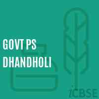 Govt Ps Dhandholi Primary School Logo