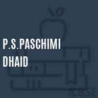 P.S.Paschimi Dhaid Primary School Logo