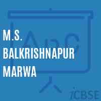 M.S. Balkrishnapur Marwa Middle School Logo