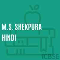 M.S. Shekpura Hindi Middle School Logo