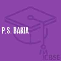 P.S. Bakia Primary School Logo