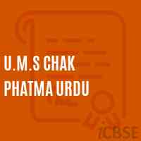 U.M.S Chak Phatma Urdu Middle School Logo