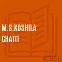 M.S.Koshila Chatti Middle School Logo