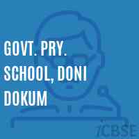 Govt. Pry. School, Doni Dokum Logo