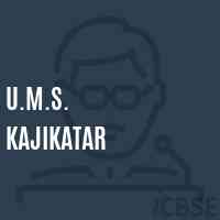 U.M.S. Kajikatar Middle School Logo