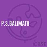 P.S.Balimath Primary School Logo