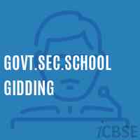 Govt.Sec.School Gidding Logo