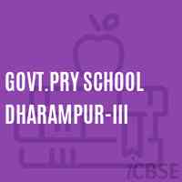 Govt.Pry School Dharampur-Iii Logo