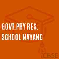 Govt.Pry Res. School Nayang Logo