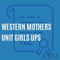 Western Mothers Unit Girls Ups Middle School Logo
