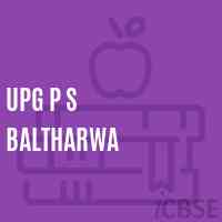 Upg P S Baltharwa Primary School Logo