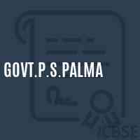 Govt.P.S.Palma Primary School Logo
