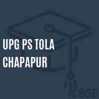Upg Ps Tola Chapapur Primary School Logo