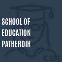 School of Education Patherdih Logo