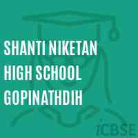 Shanti Niketan High School Gopinathdih Logo