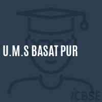 U.M.S Basat Pur Middle School Logo