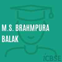 M.S. Brahmpura Balak Middle School Logo
