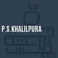 P.S.Khalilpura Primary School Logo