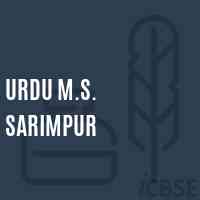 Urdu M.S. Sarimpur Middle School Logo