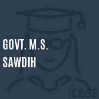Govt. M.S. Sawdih Middle School Logo