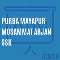 Purba Mayapur Mosammat Arjan Ssk Primary School Logo