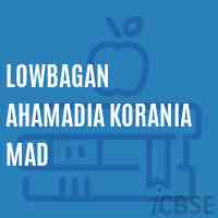 Lowbagan Ahamadia Korania Mad Primary School Logo