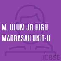M. Ulum Jr.High Madrasah Unit-Ii School Logo