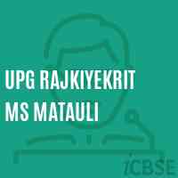 Upg Rajkiyekrit Ms Matauli Middle School Logo