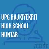 Upg Rajkiyekrit High School Huntar Logo