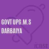 Govt Upg.M.S Darbaiya Middle School Logo